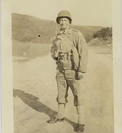Zack Swidler in the Army, 1945